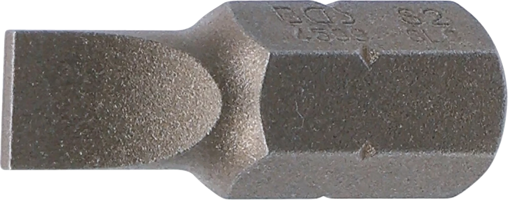 Bit, Länge 30 mm, Antrieb Außensechskant 10 mm (3/8"), Schlitz 8 mm