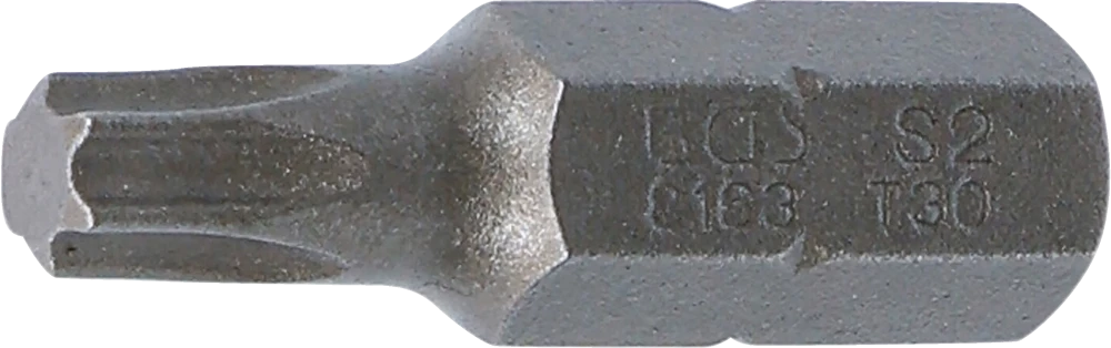 Bit, Länge 30 mm, Antrieb Außensechskant 8 mm (5/16"), T-Profil (für Torx) T30