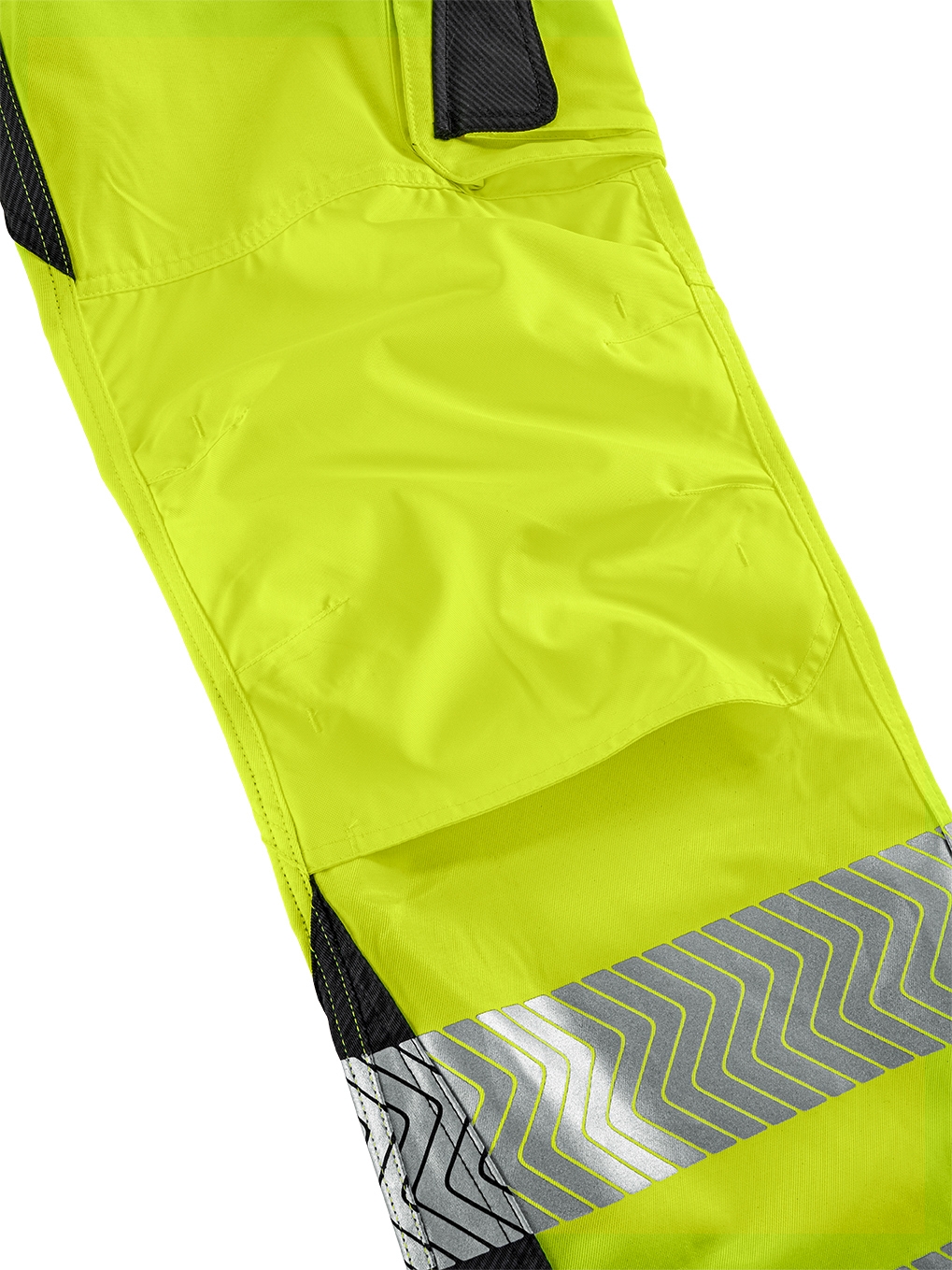 4PROTECT® Warnschutz-Latzhose ALABAMA leuchtgelb/grau