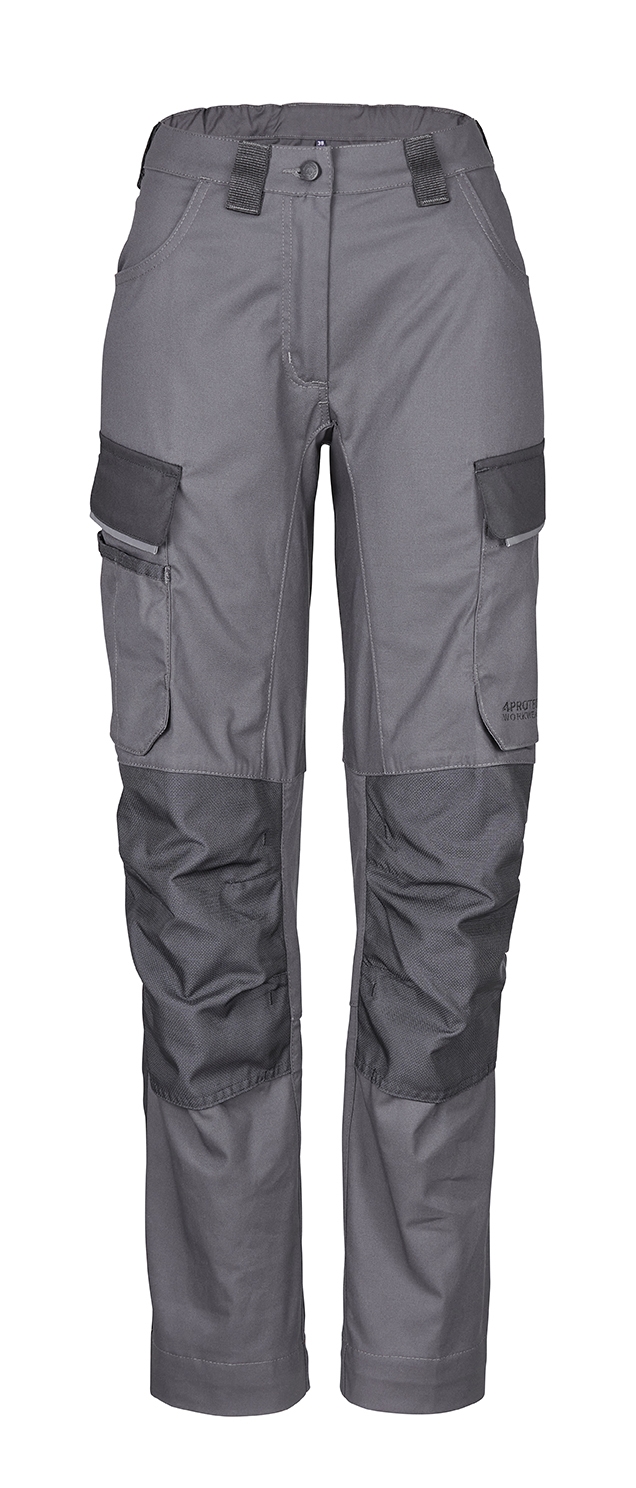 4PROTECT® Workwear Damen-Hose grau/schwarz