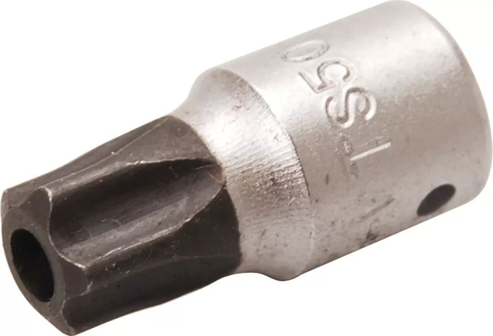 Bit-Einsatz, Antrieb Innenvierkant 6,3 mm (1/4"), TS-Profil (für Torx Plus) mit Bohrung TS50