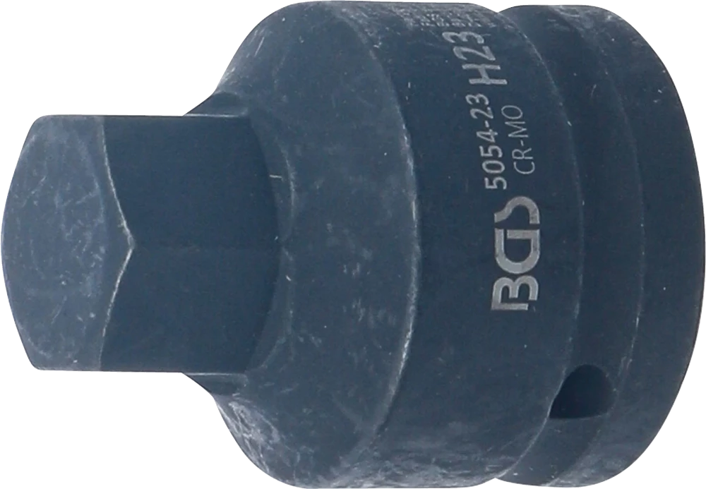 Kraft-Bit-Einsatz, Länge 55 mm, Antrieb Innenvierkant 20 mm (3/4"), Innensechskant 23 mm