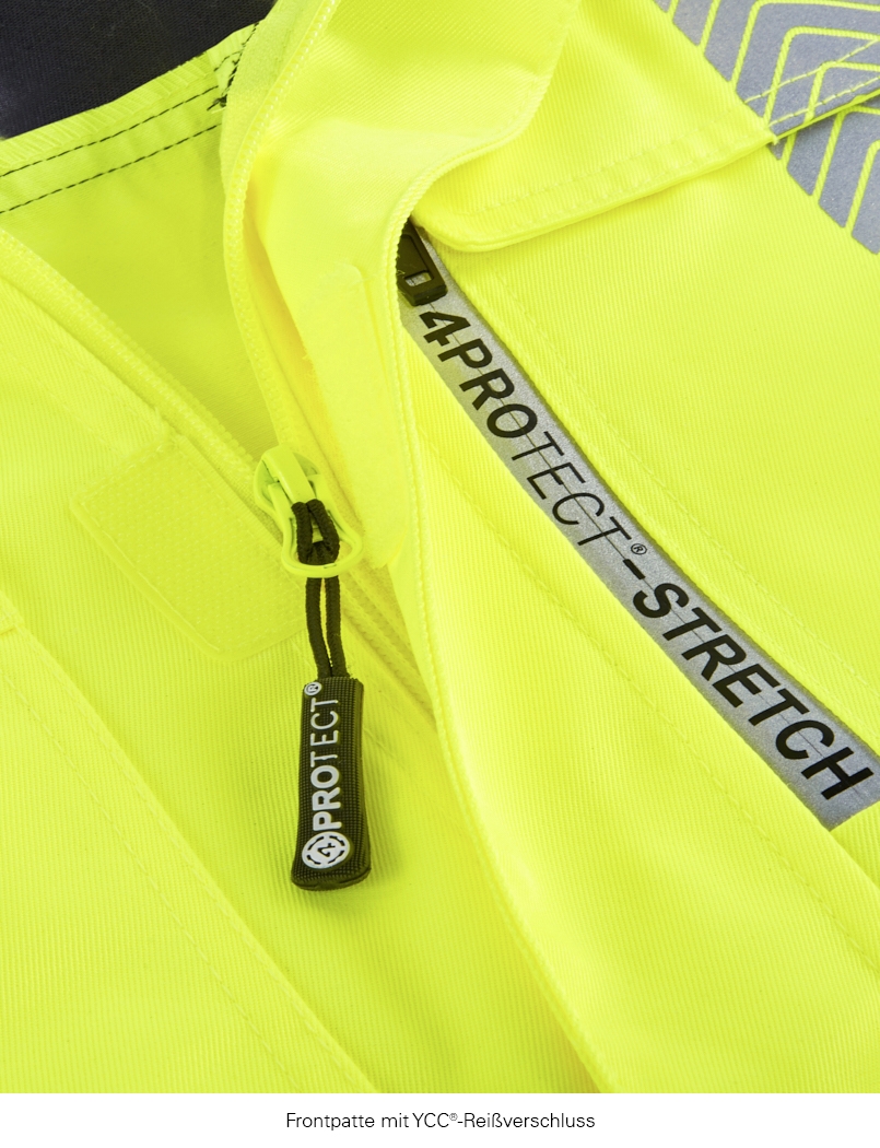 4PROTECT® Warnschutz-Bundjacke KENTUCKY leuchtgelb/grau