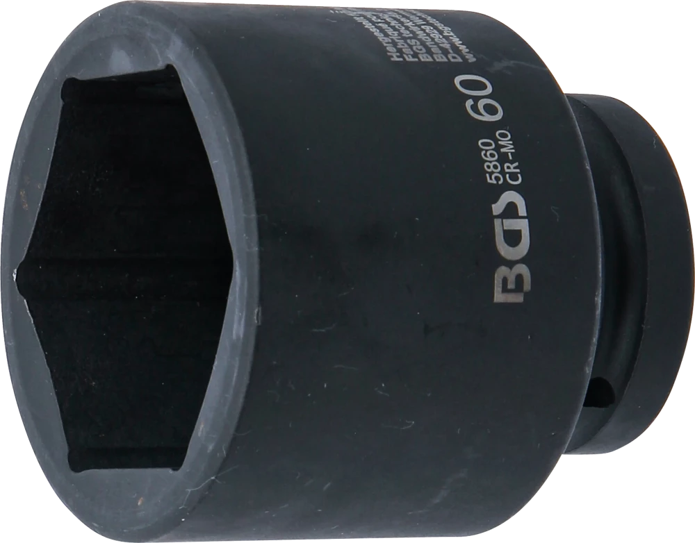 Kraft-Steckschlüssel-Einsatz Sechskant, Antrieb Innenvierkant 25 mm (1"), SW 60 mm