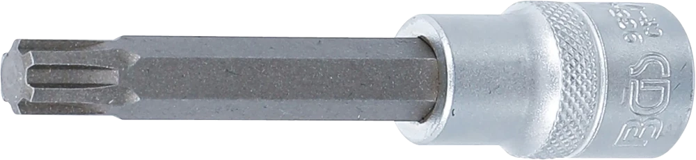 Bit-Einsatz, Länge 100 mm, Antrieb Innenvierkant 12,5 mm (1/2"), Keil-Profil (für Ribe) M10,3