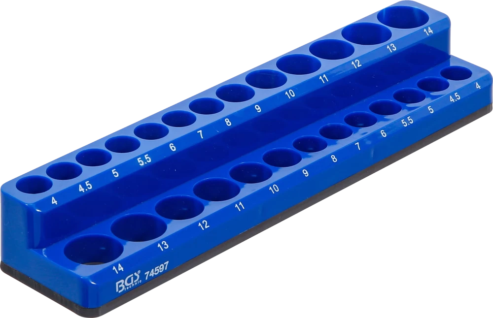 Kunststoffhalter für Steckschlüssel-Einsätze, magnetisch, 6,3 mm (1/4")