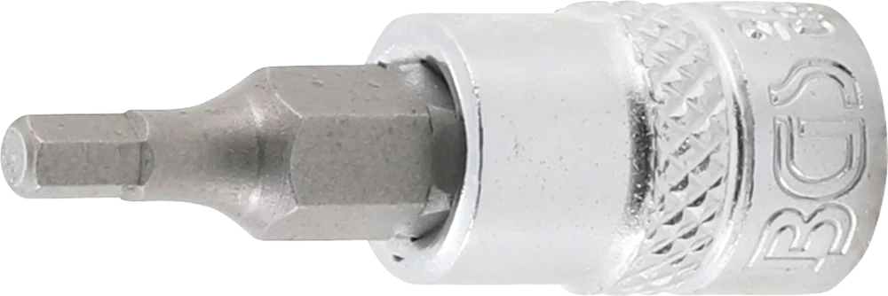 Bit-Einsatz, Antrieb Innenvierkant 6,3 mm (1/4"), Innensechskant 1/8"
