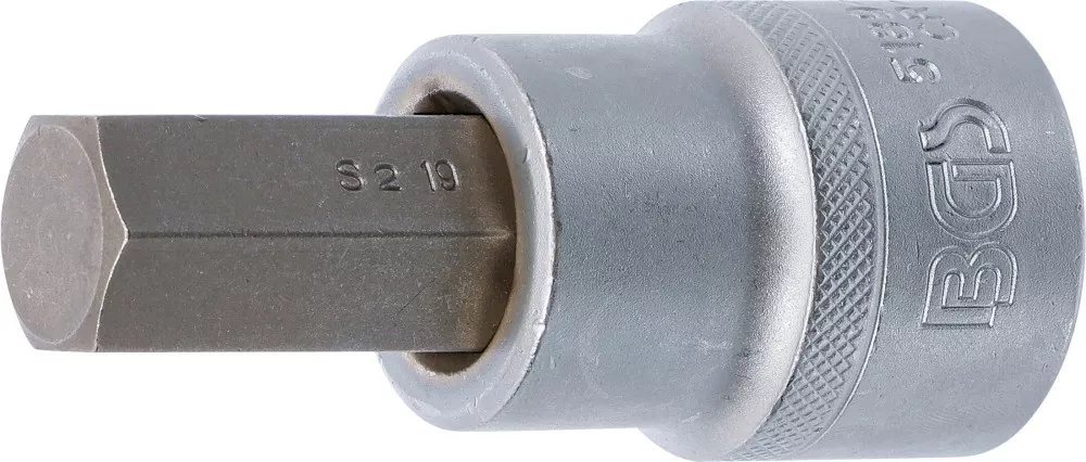 Bit-Einsatz, Antrieb Innenvierkant 20 mm (3/4"), Innensechskant 19 mm