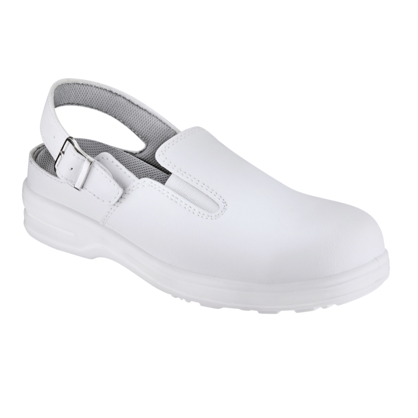 teXXor® SB-Sicherheitsclogs BORDEAUX weiß