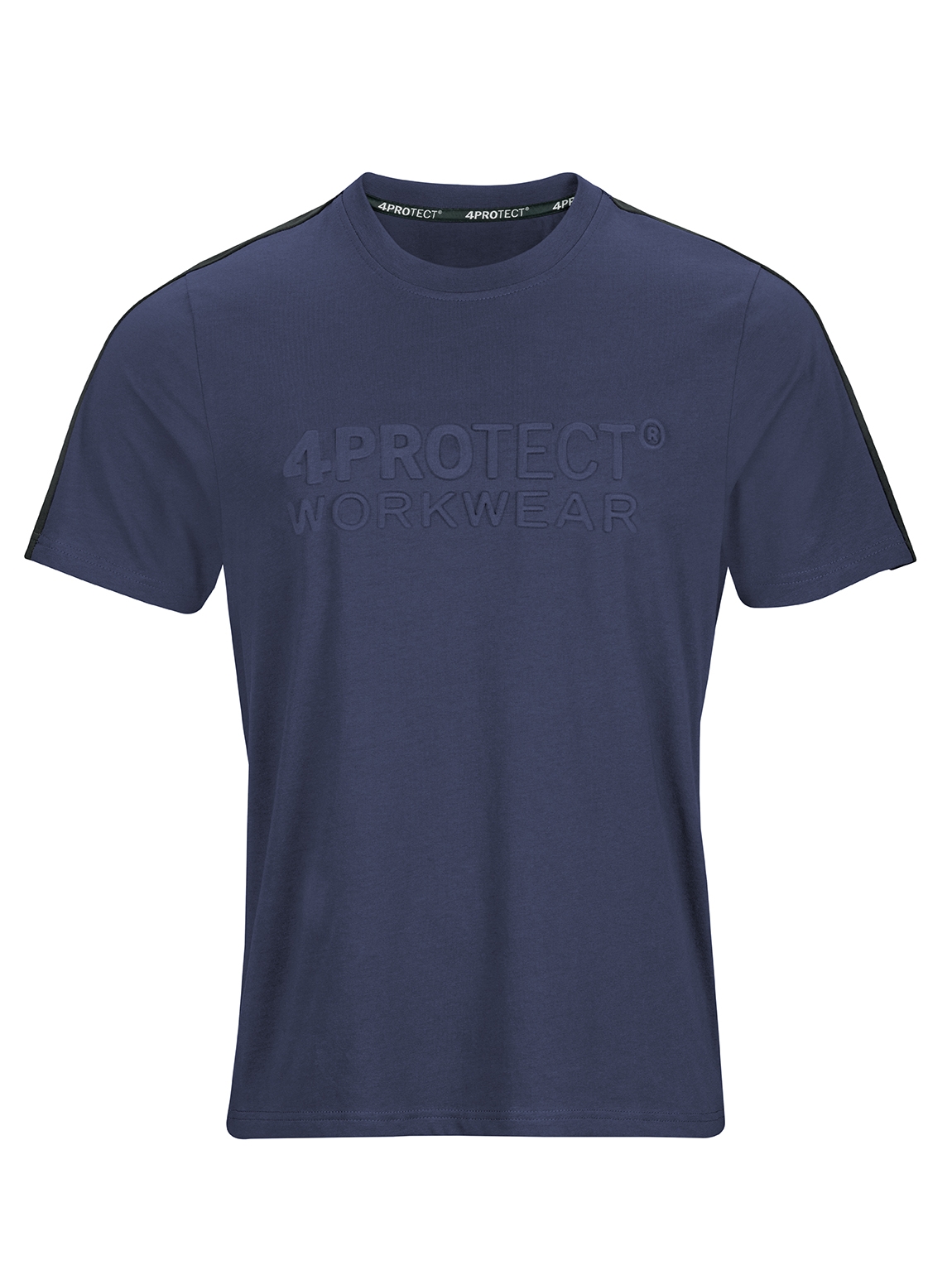 4PROTECT® Brand-T-Shirt navy/schwarz