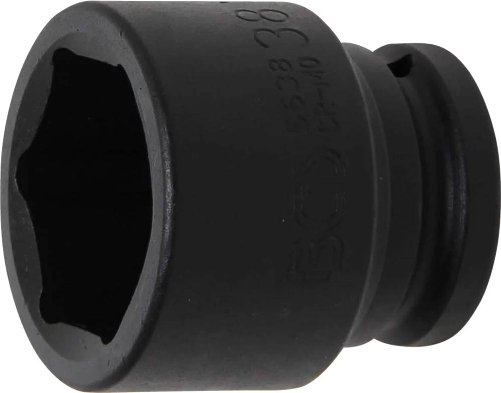 Kraft-Steckschlüssel-Einsatz Sechskant, Antrieb Innenvierkant 20 mm (3/4"), SW 38 mm