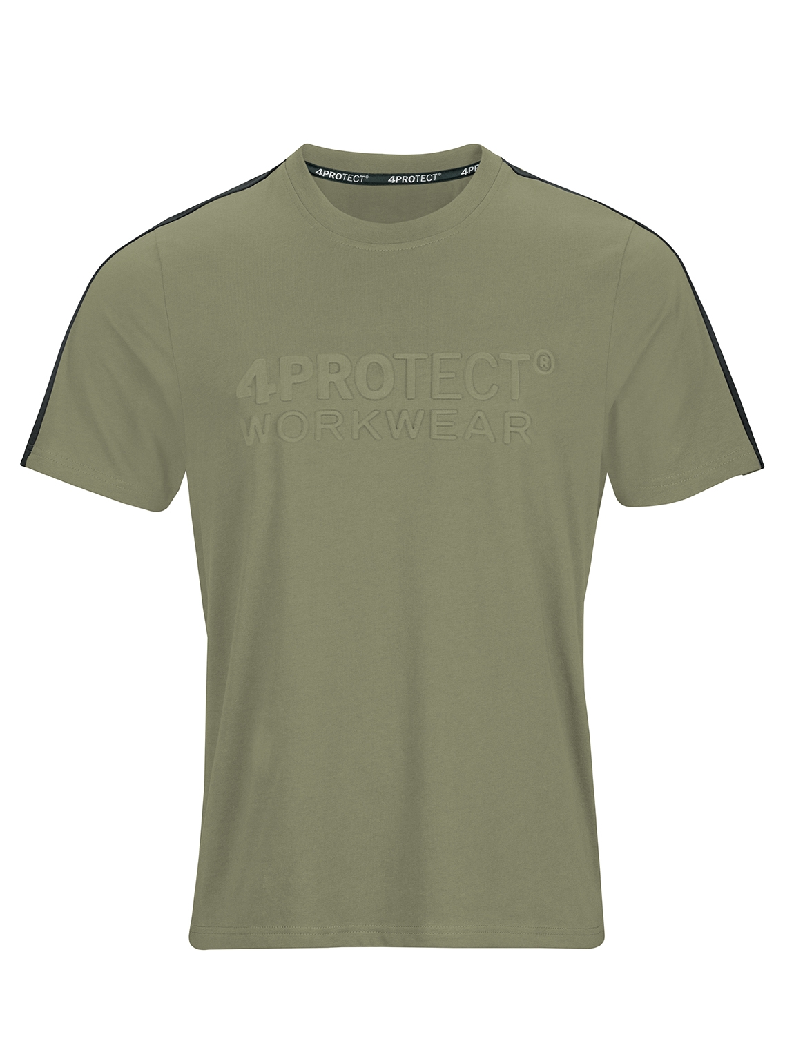 4PROTECT® Brand-T-Shirt olive/schwarz