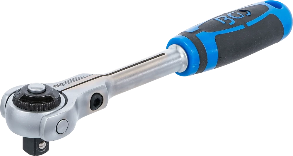 Umschaltknarre mit Kugelkopf, Abtrieb Außenvierkant 12,5 mm (1/2")