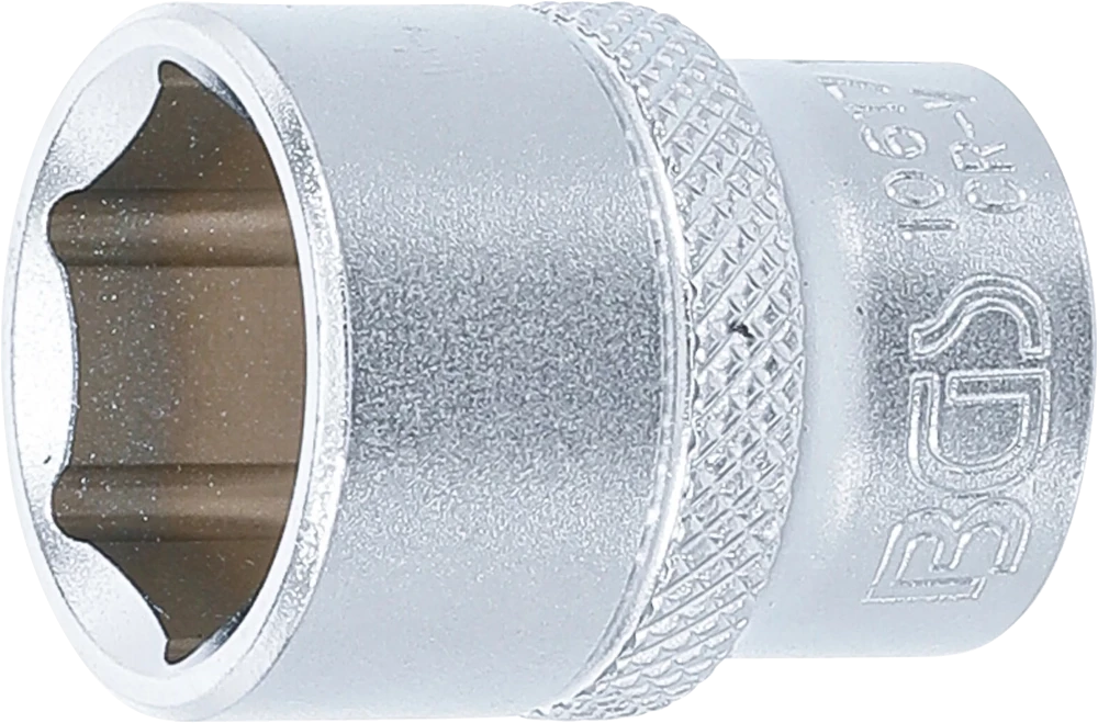 Steckschlüssel-Einsatz Sechskant, Antrieb Innenvierkant 10 mm (3/8"), SW 17 mm
