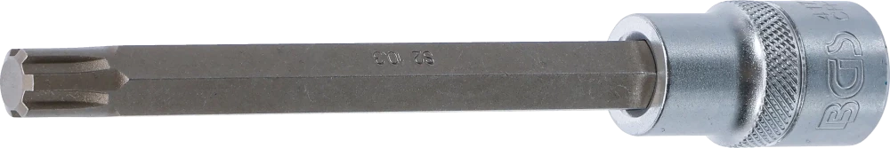 Bit-Einsatz, Länge 140 mm, Antrieb Innenvierkant 12,5 mm (1/2"), Keil-Profil (für RIBE) M10,3