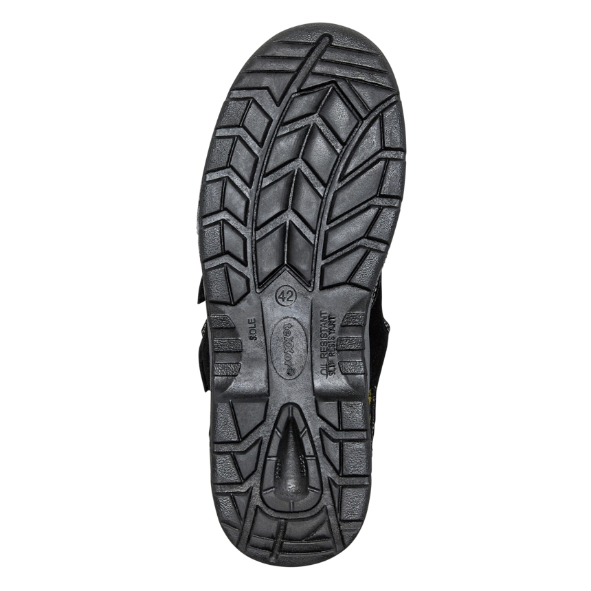 teXXor® S1-Sicherheitsklettsandalen ROMANS schwarz/gelb