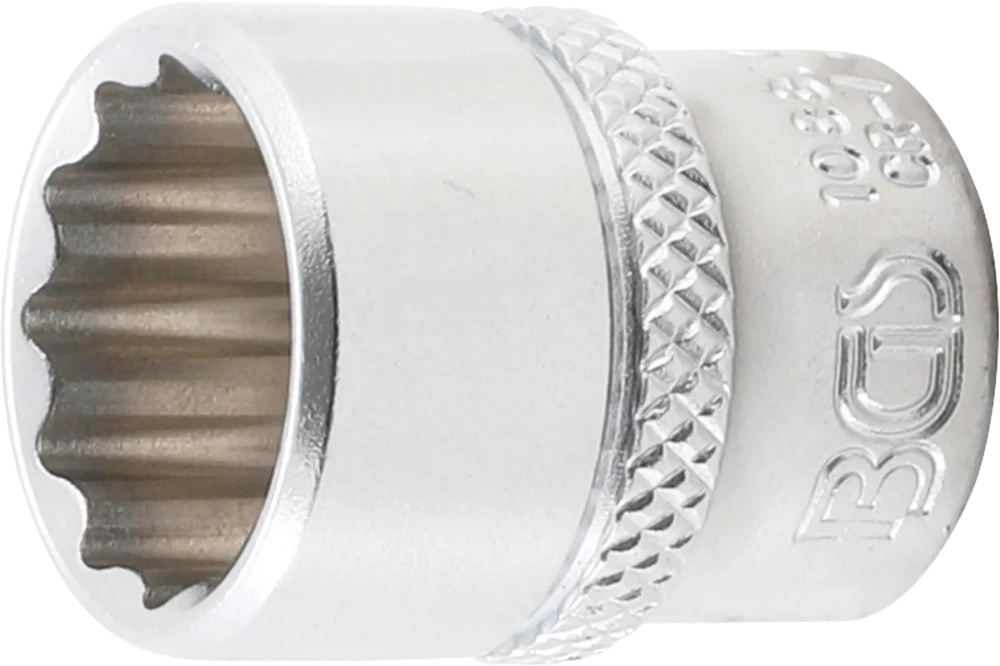 Steckschlüssel-Einsatz Zwölfkant, Antrieb Innenvierkant 6,3 mm (1/4"), SW 9/16"