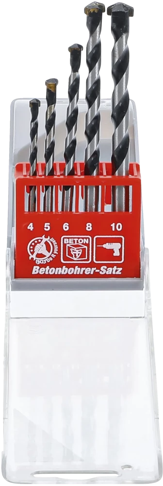 Betonbohrer-Satz, 4 - 10 mm, 5-tlg.