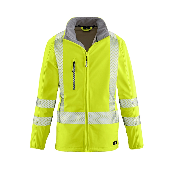 4PROTECT® Warnschutz-Softshelljacke TYLER leuchtgelb