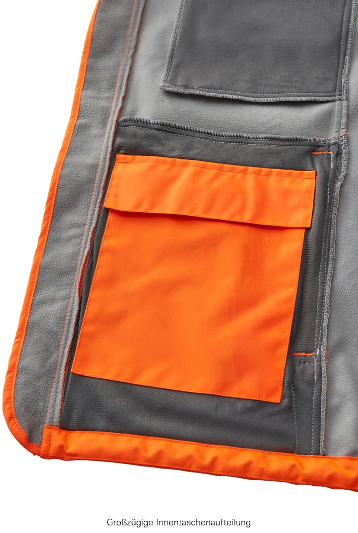 4PROTECT® Warnschutz-Softshelljacke TYLER leuchtorange