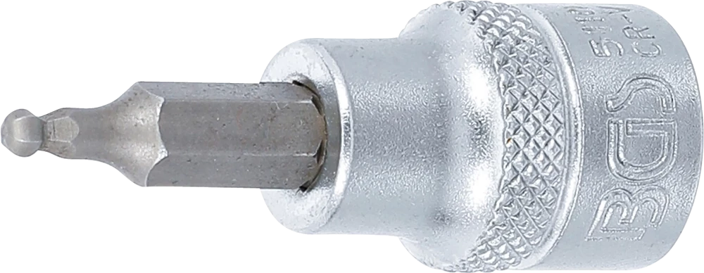 Bit-Einsatz, Antrieb Innenvierkant 10 mm (3/8"), Innensechskant mit Kugelkopf 3 mm