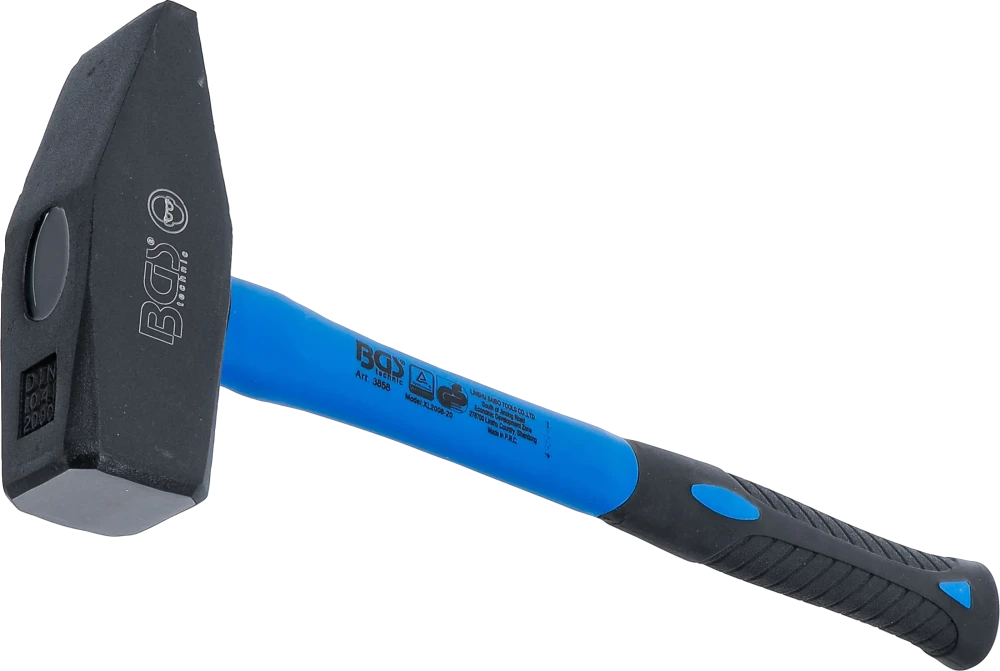 Schlosserhammer, Fiberglasstiel, DIN 1041, 2000 g