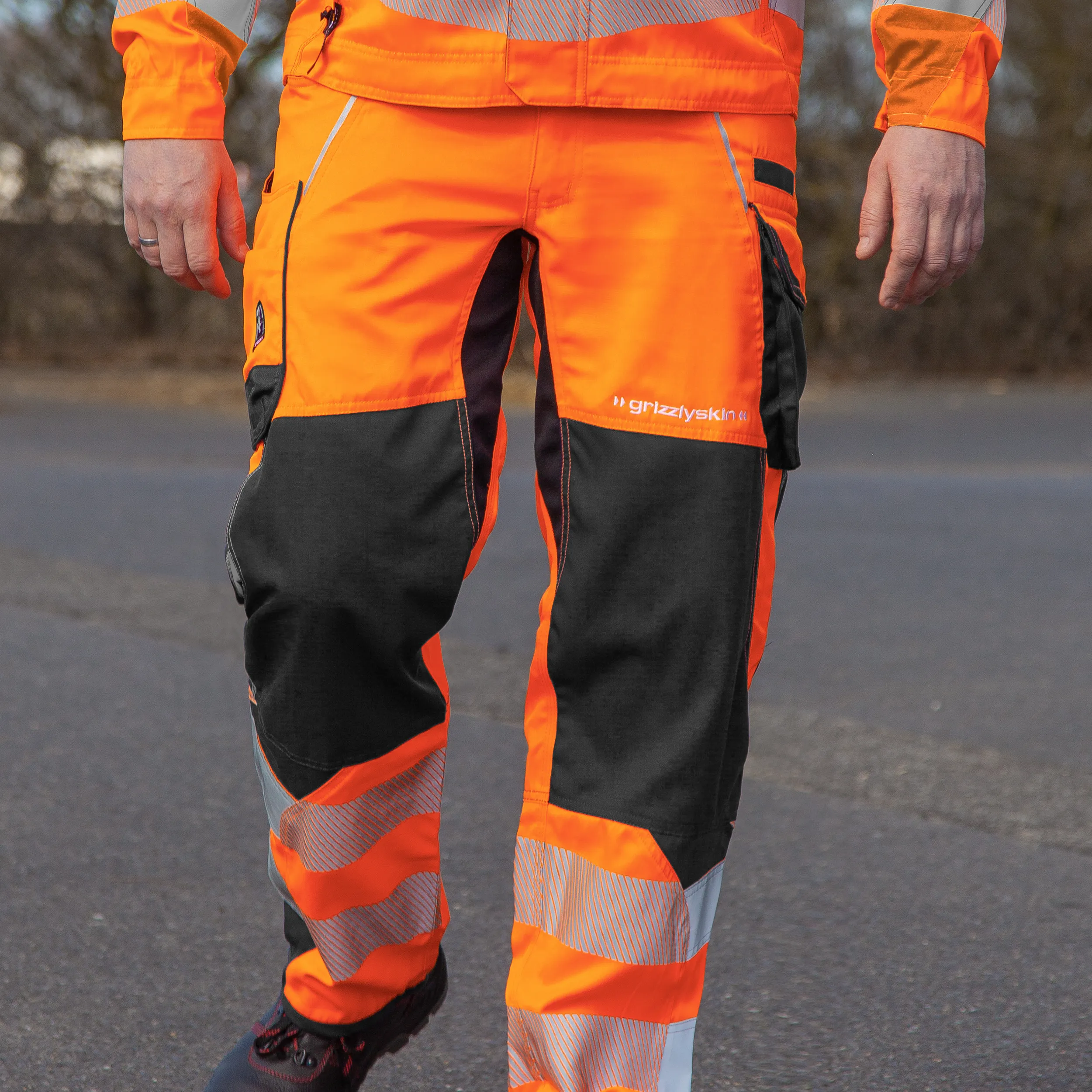 Arbeitshose "Grizzlyskin Warnschutz"