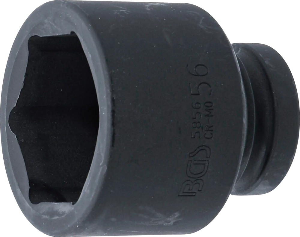 Kraft-Steckschlüssel-Einsatz Sechskant, Antrieb Innenvierkant 25 mm (1"), SW 56 mm