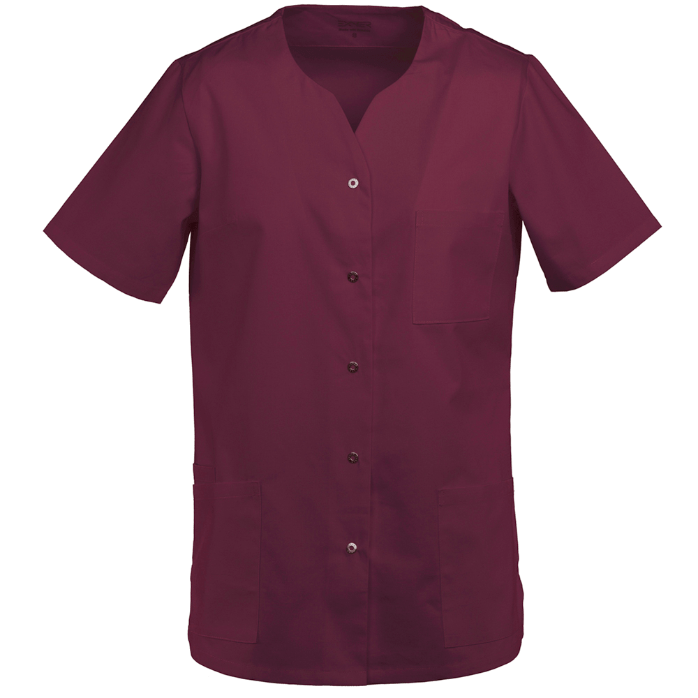 Damen Kasack bordeaux, Gr. 2XL