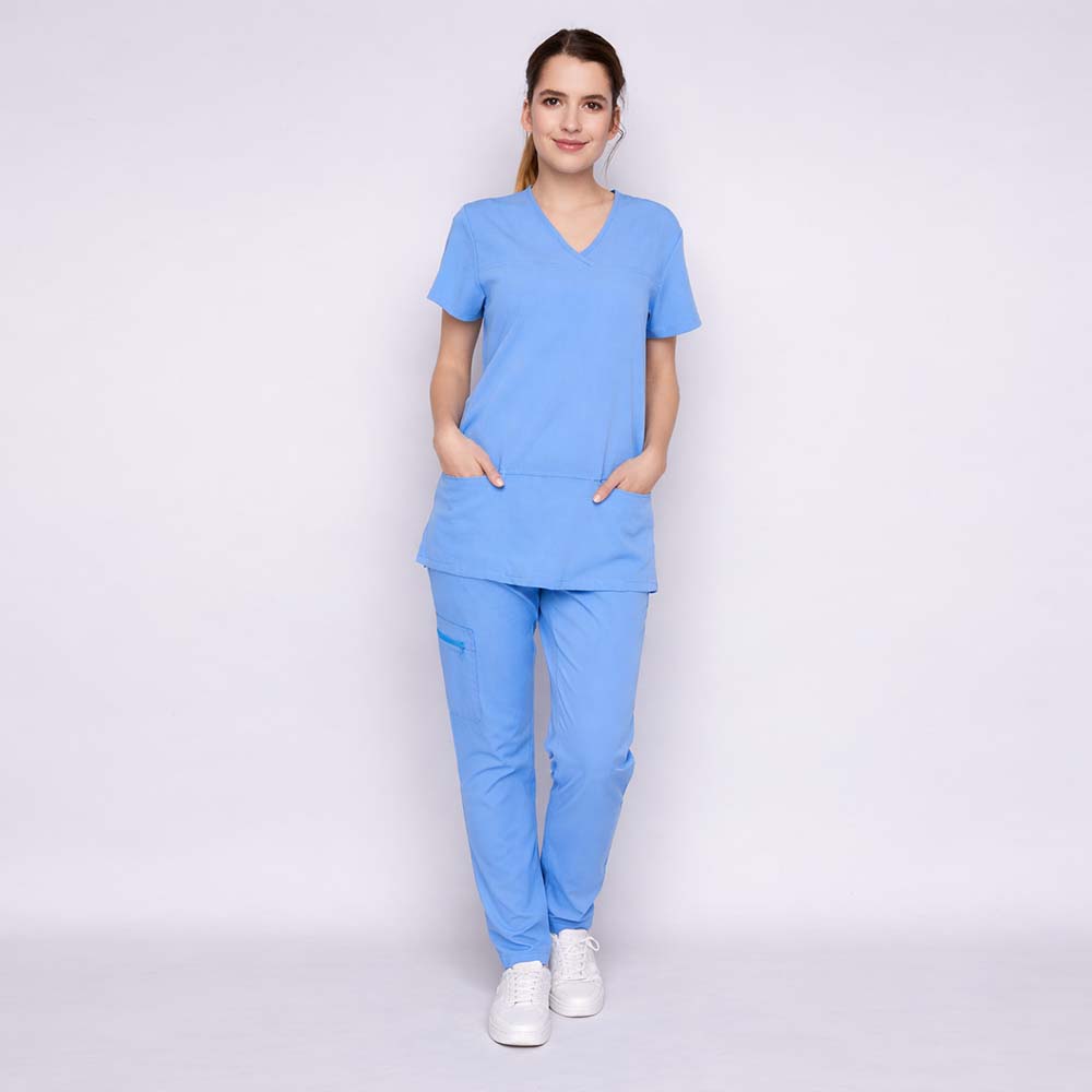 Damen Schlupfkasack, Slim Fit, light blue