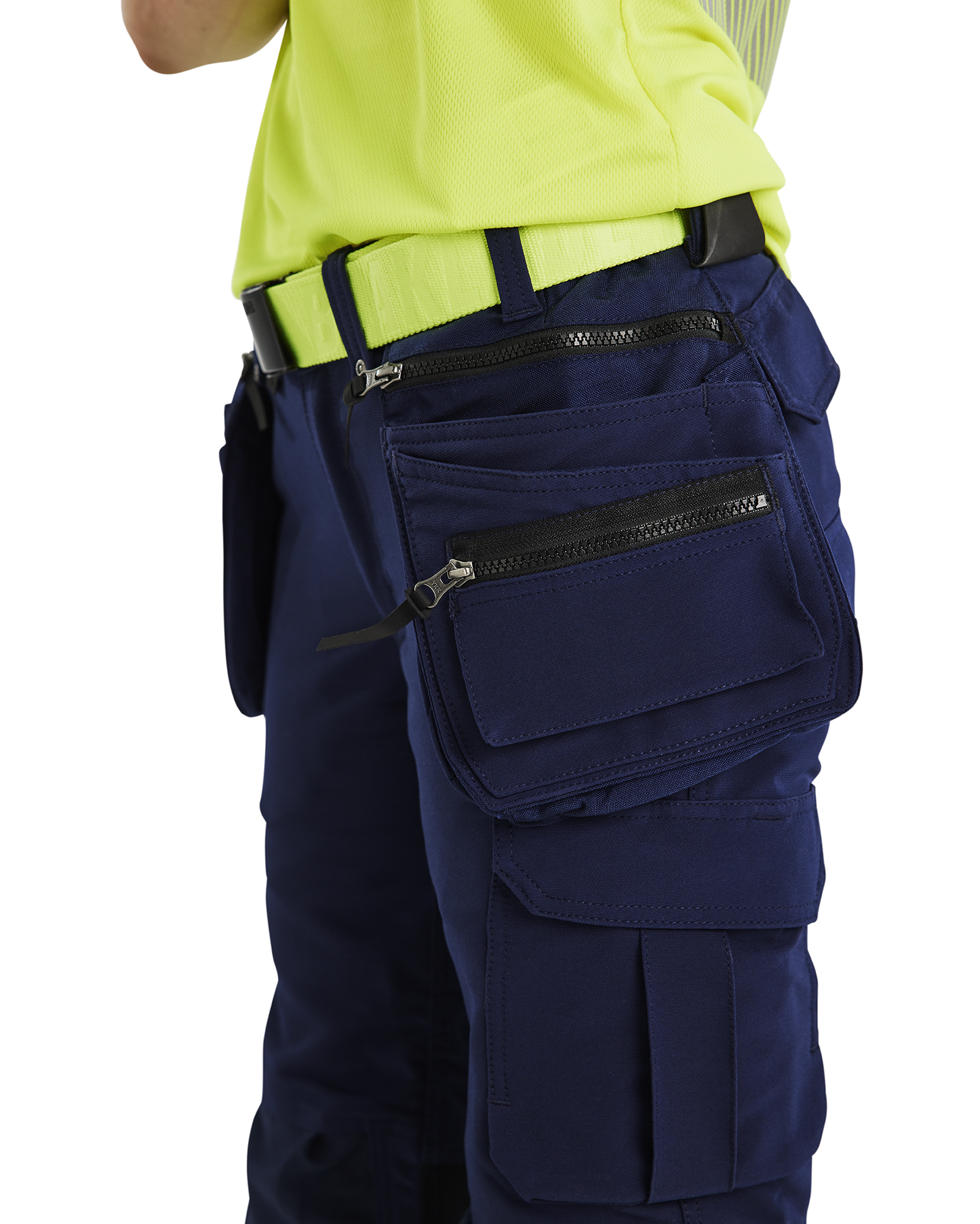 Damen High Vis Arbeitshose 4-Wege-Stretch