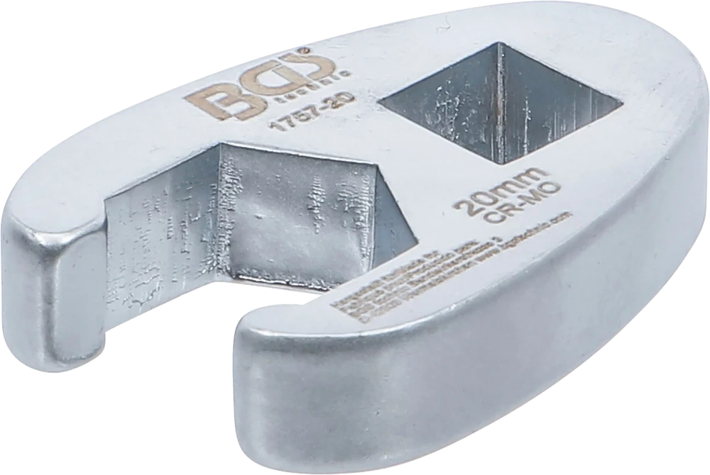 Hahnenfußschlüssel, Antrieb Innenvierkant 12,5 mm (1/2"), SW 20 mm