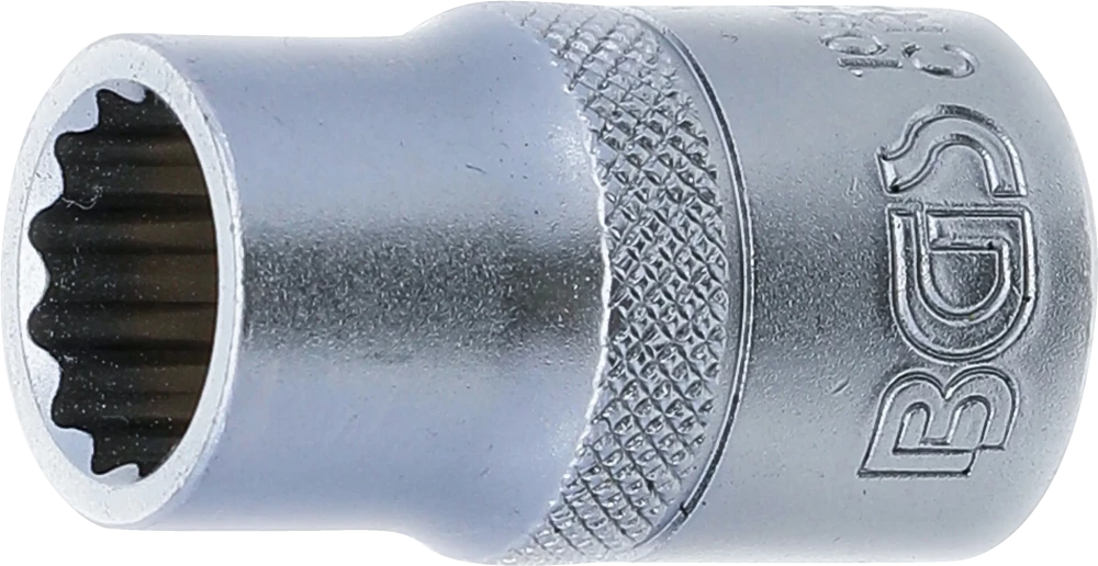 Steckschlüssel-Einsatz Zwölfkant, Antrieb Innenvierkant 12,5 mm (1/2"), SW 13 mm