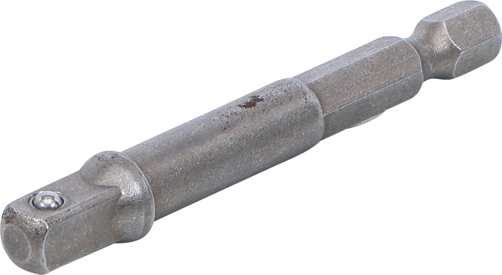 Adapter für Bohrmaschinen, Antrieb Außensechskant 6,3 mm (1/4") / Abtrieb Außenvierkant 6,3 mm (1/4")