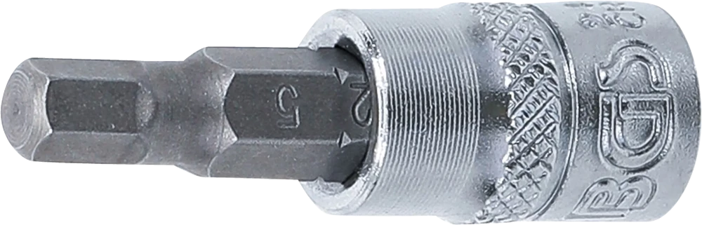 Bit-Einsatz, Antrieb Innenvierkant 6,3 mm (1/4"), Innensechskant 5 mm