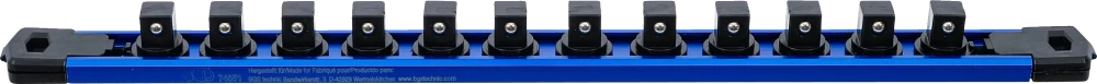 Halteschiene für 12 Steckschlüssel-Einsätze, magnetisch, für Antrieb 12,5 mm (1/2")