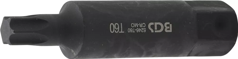 Bit, Länge 100 mm, Antrieb Außensechskant 22 mm, T-Profil (für Torx) T60