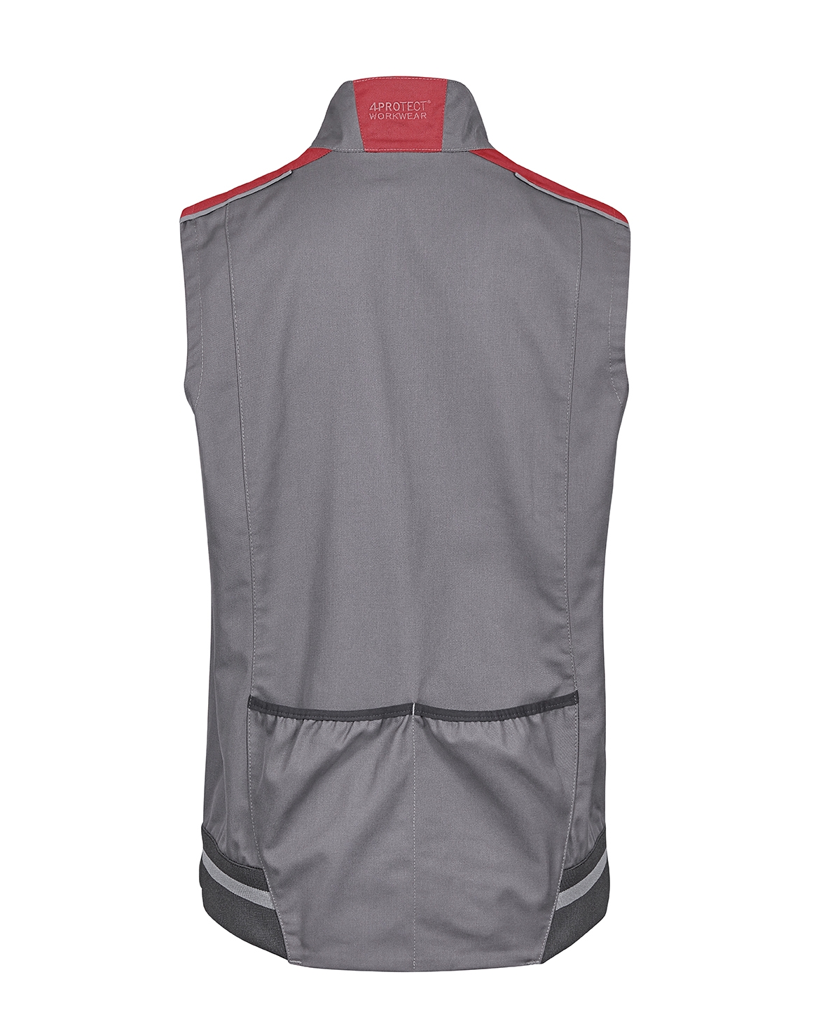 4PROTECT® Workwear Weste grau/rot