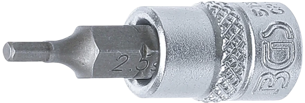 Bit-Einsatz, Antrieb Innenvierkant 6,3 mm (1/4"), Innensechskant 2,5 mm