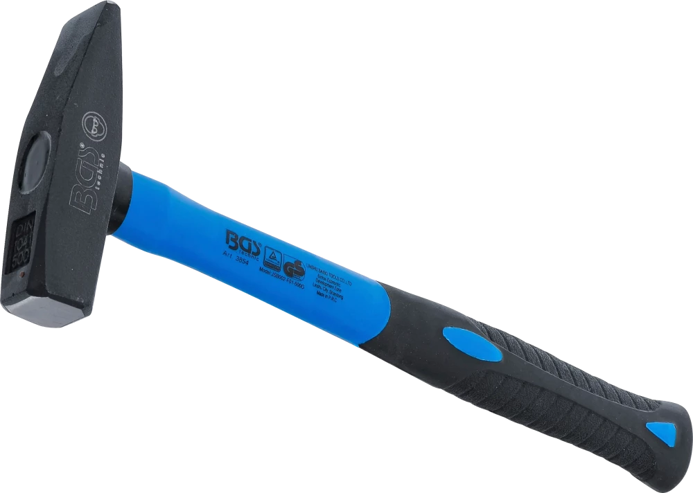 Schlosserhammer, Fiberglasstiel, DIN 1041, 500 g