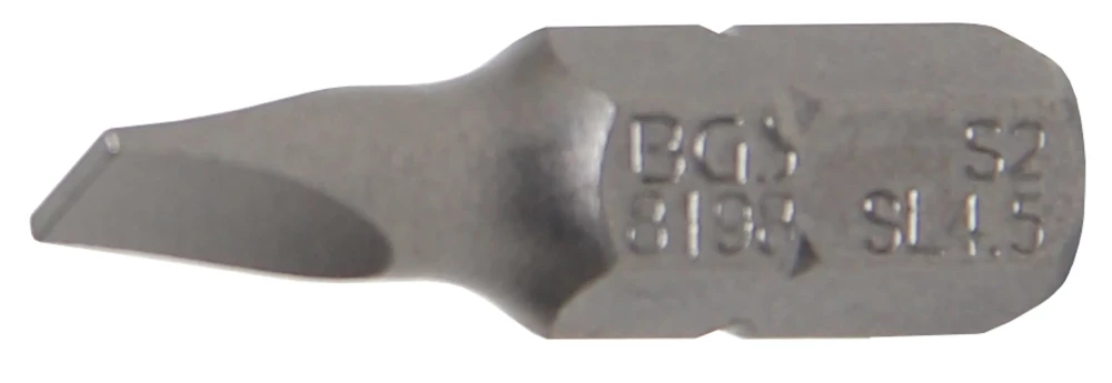 Bit, Länge 25 mm, Antrieb Außensechskant 6,3 mm (1/4"), Schlitz 4,5 mm
