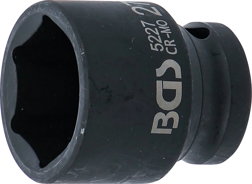Kraft-Steckschlüssel-Einsatz Sechskant, Antrieb Innenvierkant 12,5 mm (1/2"), SW 27 mm