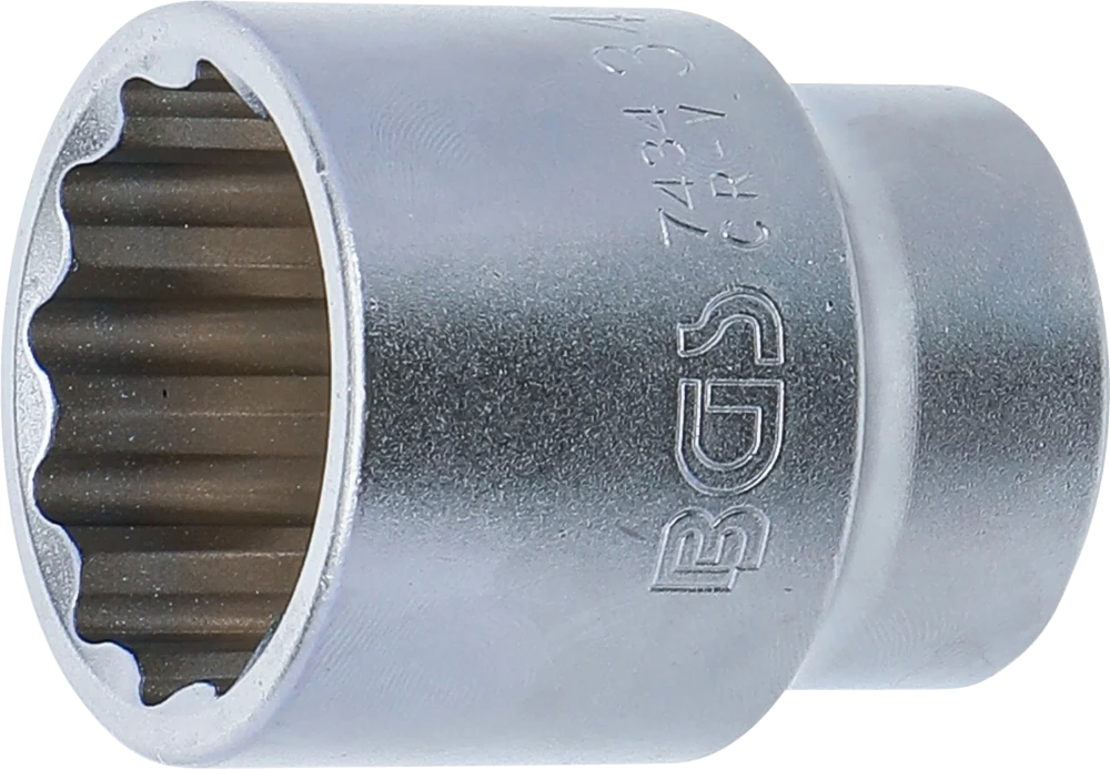 Steckschlüssel-Einsatz Zwölfkant, Antrieb Innenvierkant 20 mm (3/4"), SW 34 mm
