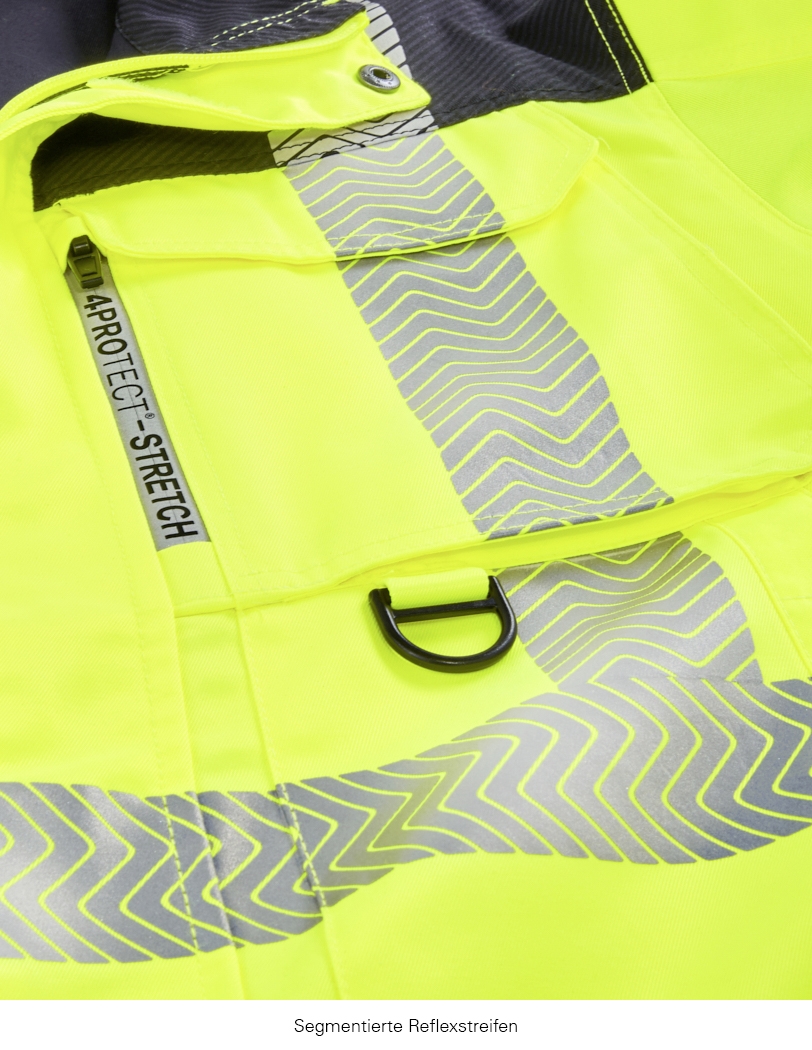 4PROTECT® Warnschutz-Bundjacke KENTUCKY leuchtgelb/grau