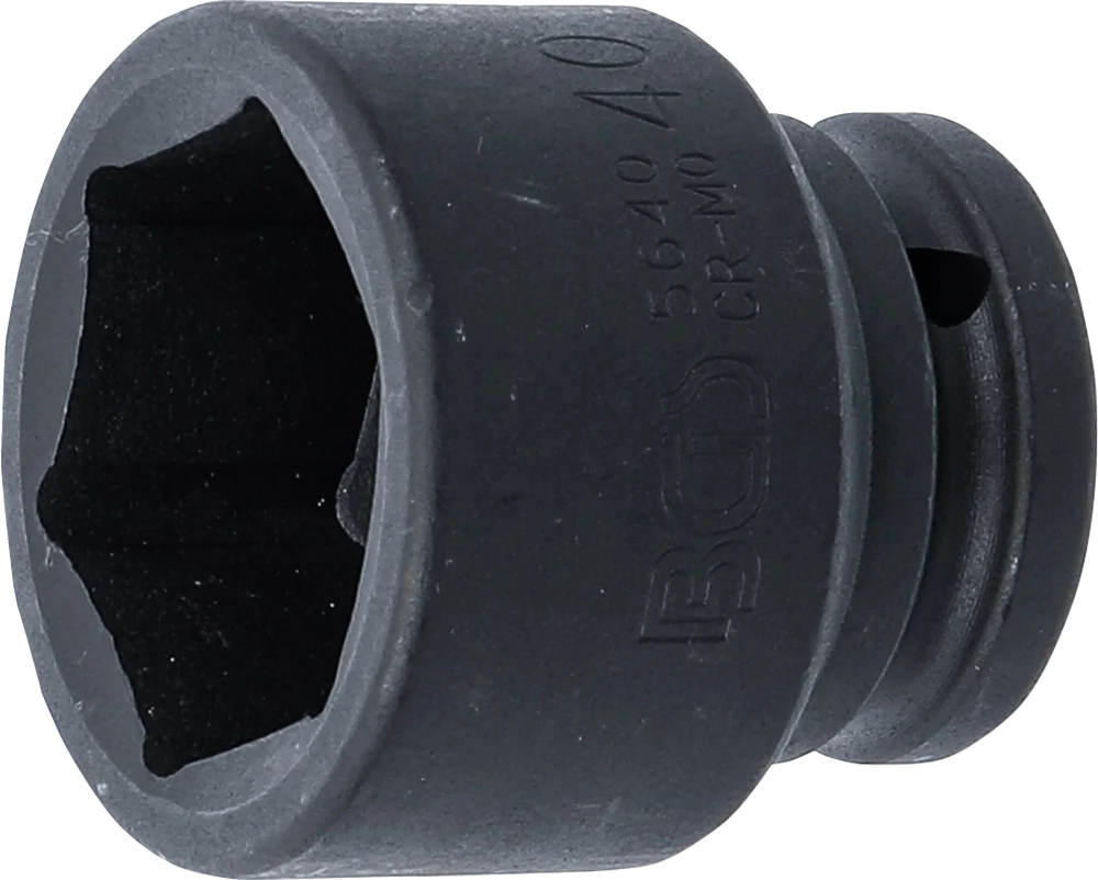 Kraft-Steckschlüssel-Einsatz Sechskant, Antrieb Innenvierkant 20 mm (3/4"), SW 40 mm