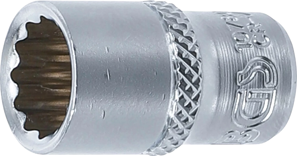 Steckschlüssel-Einsatz Zwölfkant, Antrieb Innenvierkant 6,3 mm (1/4"), SW 10 mm