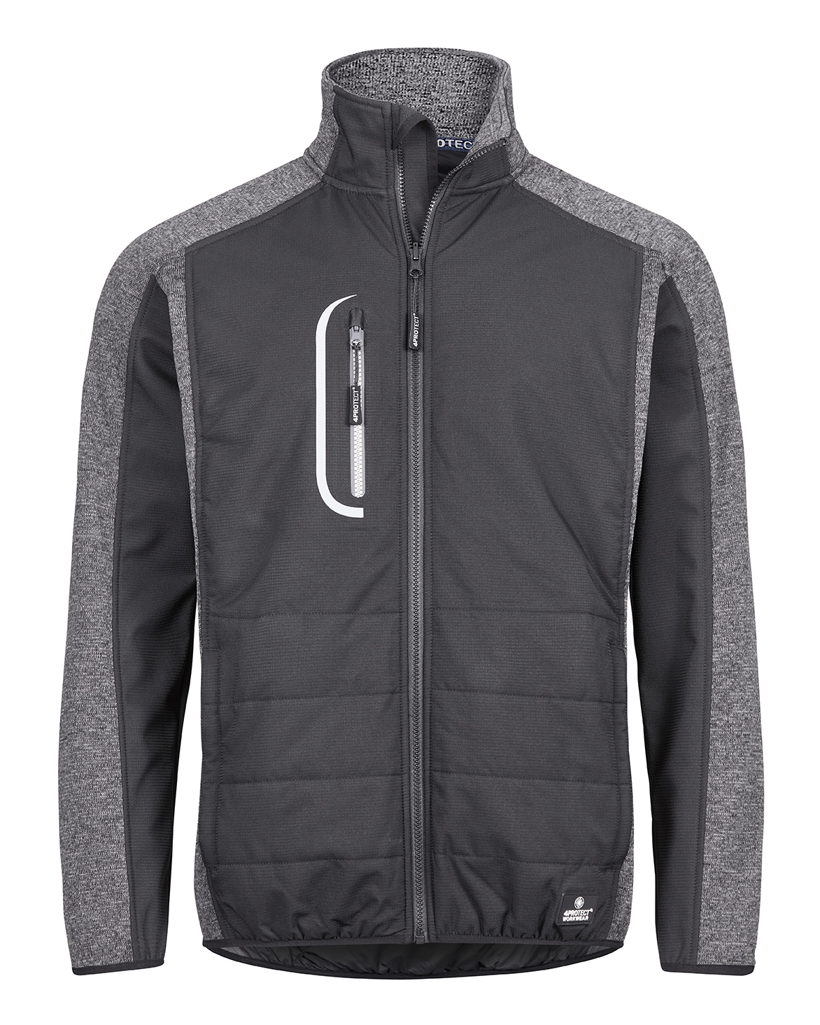 4PROTECT® Hybrid-Jacke schwarz/grau