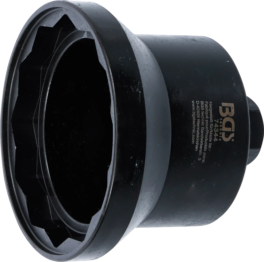Achsmuttern-Schlüssel, Zwölfkant, für Iveco Eurotech Cursor, SW 105 mm