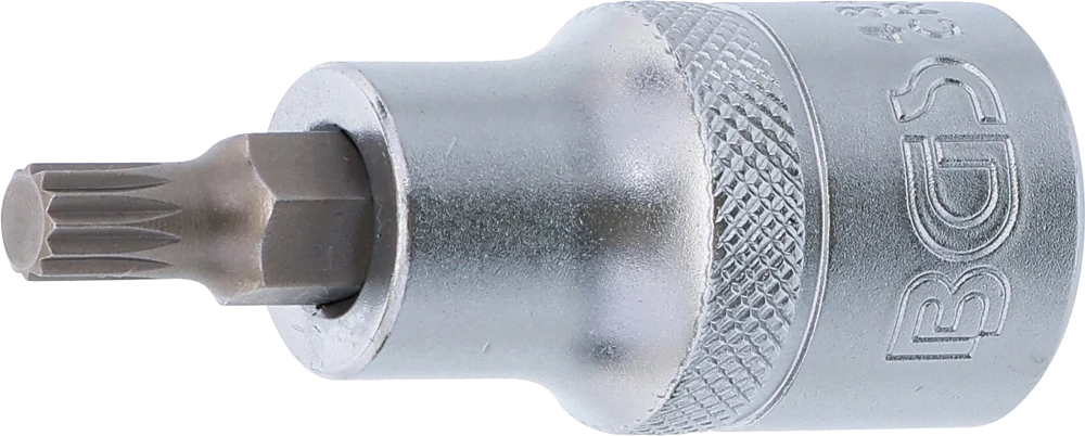 Bit-Einsatz, Antrieb Innenvierkant 12,5 mm (1/2"), Innenvielzahn (für XZN) M6