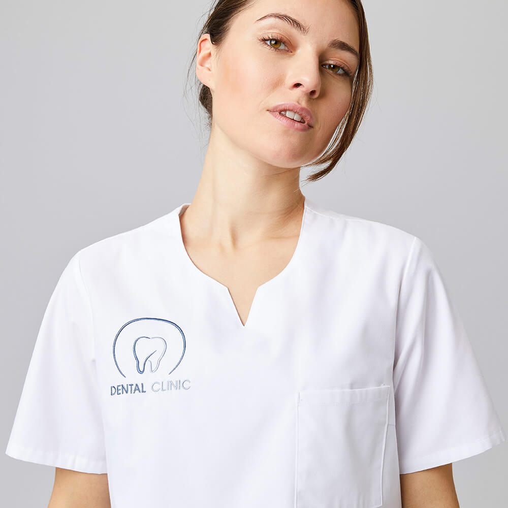Damen Kasack weiß, Gr. 2XL